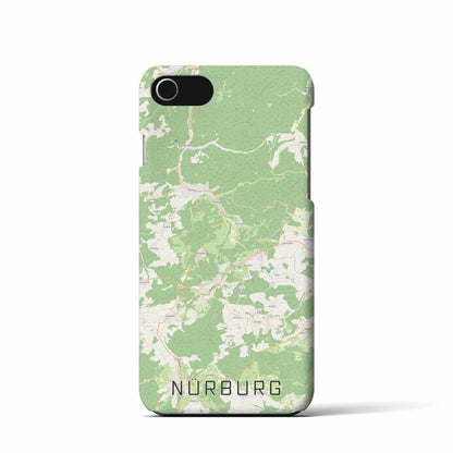 【ニュルブルク（ドイツ）】地図柄iPhoneケース（バックカバータイプ）