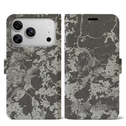 【ニュルブルク（ドイツ）】地図柄iPhoneケース（手帳タイプ）