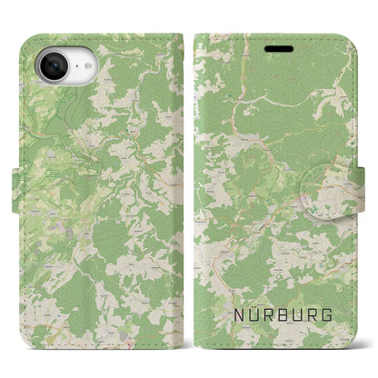 【ニュルブルク（ドイツ）】地図柄iPhoneケース（手帳タイプ）