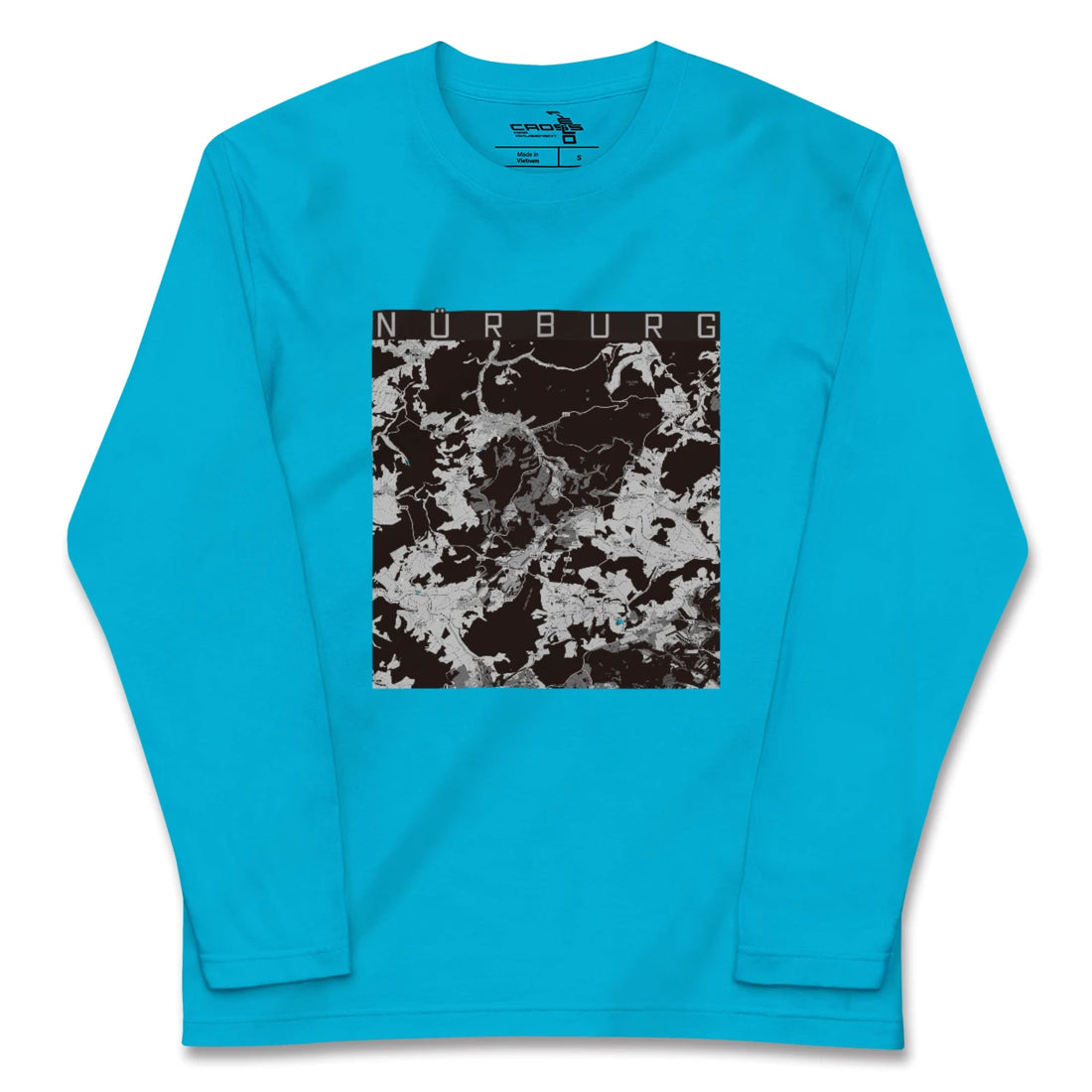【ニュルブルク(ドイツ)】地図柄ロングスリーブTシャツ