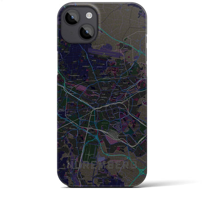 【ニュルンベルク（ドイツ）】地図柄iPhoneケース（バックカバータイプ）