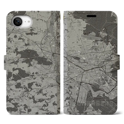 【ニュルンベルク（ドイツ）】地図柄iPhoneケース（手帳タイプ）