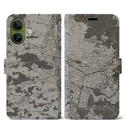 【ニュルンベルク（ドイツ）】地図柄iPhoneケース（手帳タイプ）