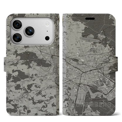 【ニュルンベルク（ドイツ）】地図柄iPhoneケース（手帳タイプ）