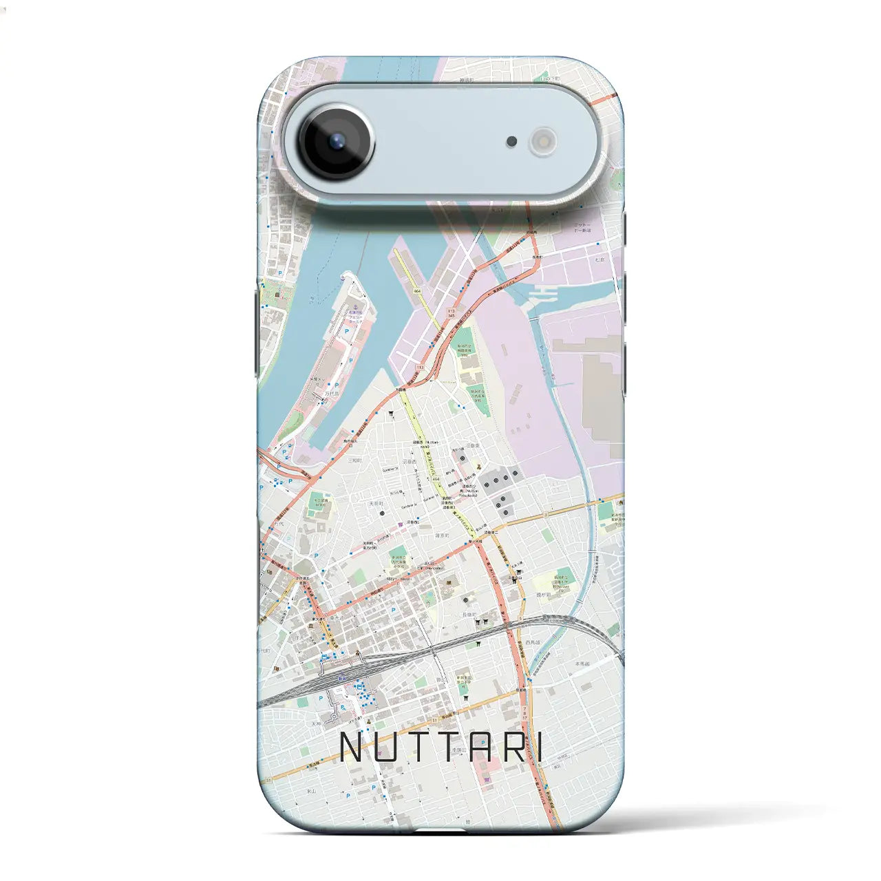 【沼垂（新潟県）】地図柄iPhoneケース（バックカバータイプ）