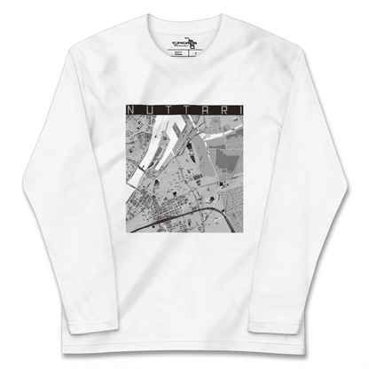 【沼垂（新潟県）】地図柄ロングスリーブTシャツ
