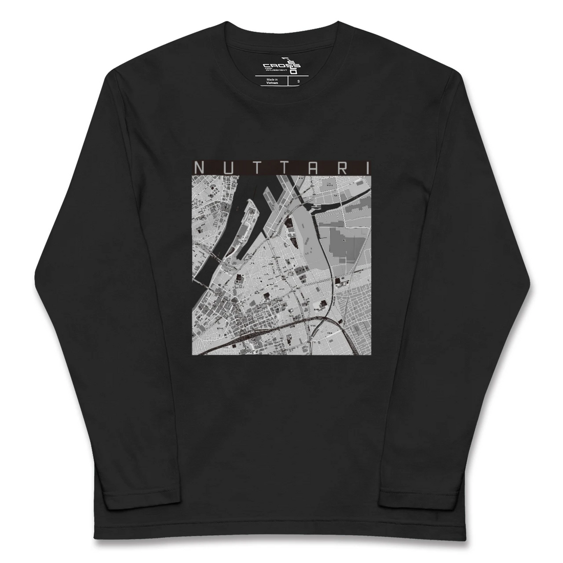 【沼垂（新潟県）】地図柄ロングスリーブTシャツ