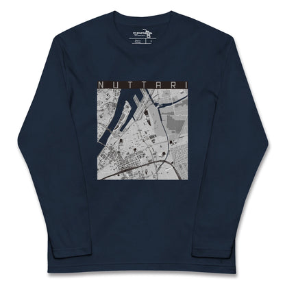 【沼垂（新潟県）】地図柄ロングスリーブTシャツ