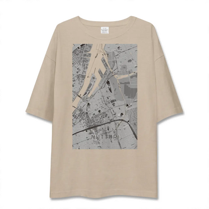 【沼垂（新潟県）】地図柄ビッグシルエットTシャツ