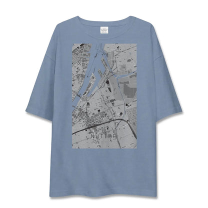 【沼垂（新潟県）】地図柄ビッグシルエットTシャツ