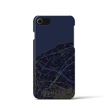 【入善（富山県）】地図柄iPhoneケース（バックカバータイプ）