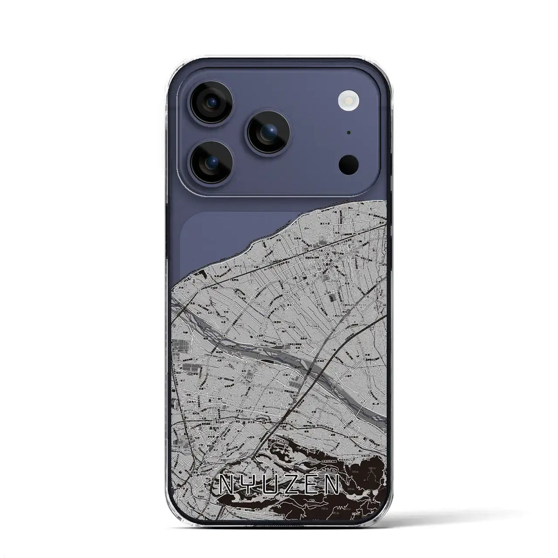 【入善(富山県)】地図柄iPhoneケース(クリアタイプ)