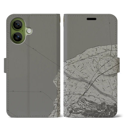 【入善（富山県）】地図柄iPhoneケース（手帳タイプ）