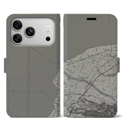 【入善（富山県）】地図柄iPhoneケース（手帳タイプ）