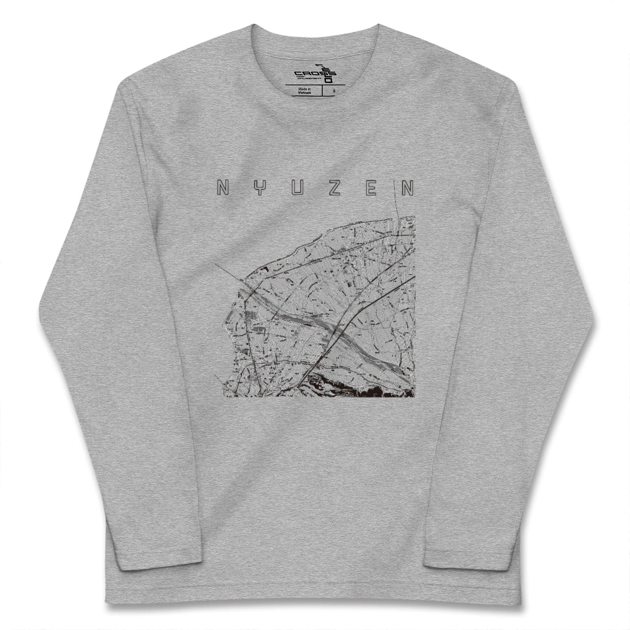 【入善（富山県）】地図柄ロングスリーブTシャツ