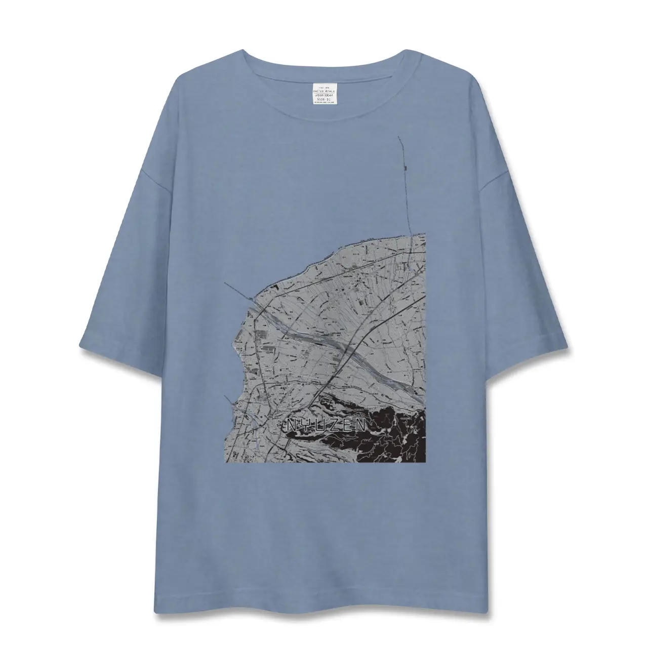 【入善（富山県）】地図柄ビッグシルエットTシャツ