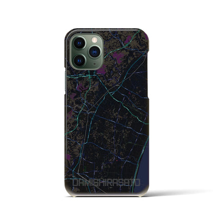 【大網白里（千葉県）】地図柄iPhoneケース（バックカバータイプ）