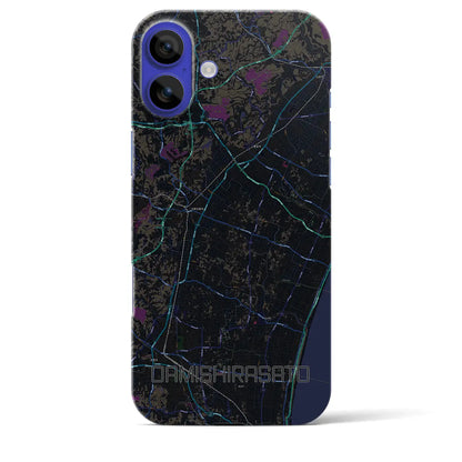 【大網白里（千葉県）】地図柄iPhoneケース（バックカバータイプ）