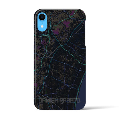 【大網白里（千葉県）】地図柄iPhoneケース（バックカバータイプ）