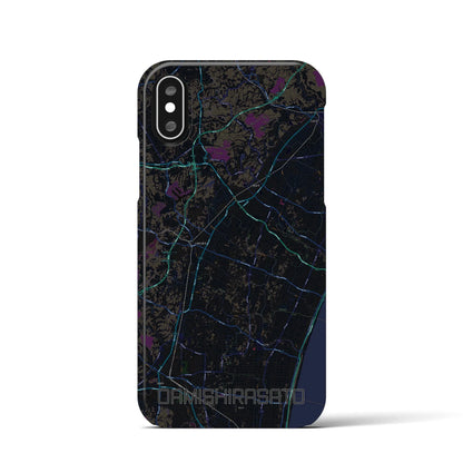 【大網白里（千葉県）】地図柄iPhoneケース（バックカバータイプ）