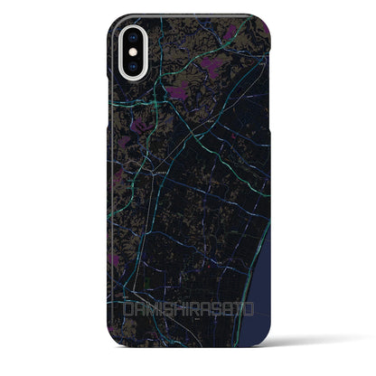 【大網白里（千葉県）】地図柄iPhoneケース（バックカバータイプ）