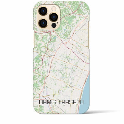 【大網白里（千葉県）】地図柄iPhoneケース（バックカバータイプ）