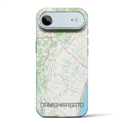 【大網白里（千葉県）】地図柄iPhoneケース（バックカバータイプ）