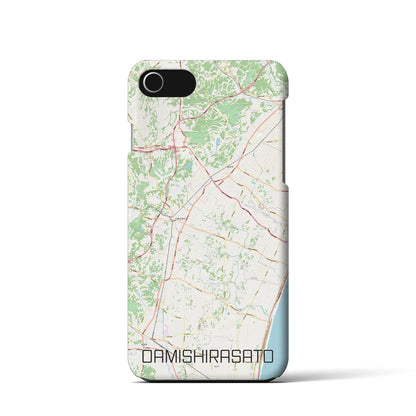 【大網白里（千葉県）】地図柄iPhoneケース（バックカバータイプ）