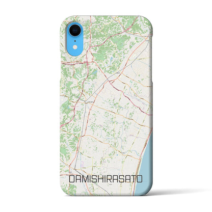 【大網白里（千葉県）】地図柄iPhoneケース（バックカバータイプ）