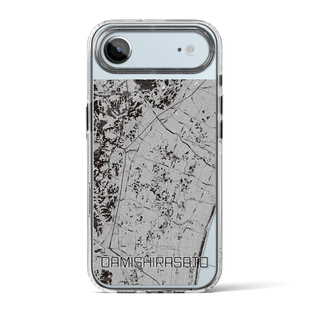 【大網白里（千葉県）】地図柄iPhoneケース（MagSafeタイプ）