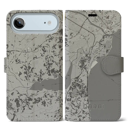 【大洗（茨城県）】地図柄iPhoneケース（手帳タイプ）