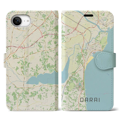 【大洗（茨城県）】地図柄iPhoneケース（手帳タイプ）