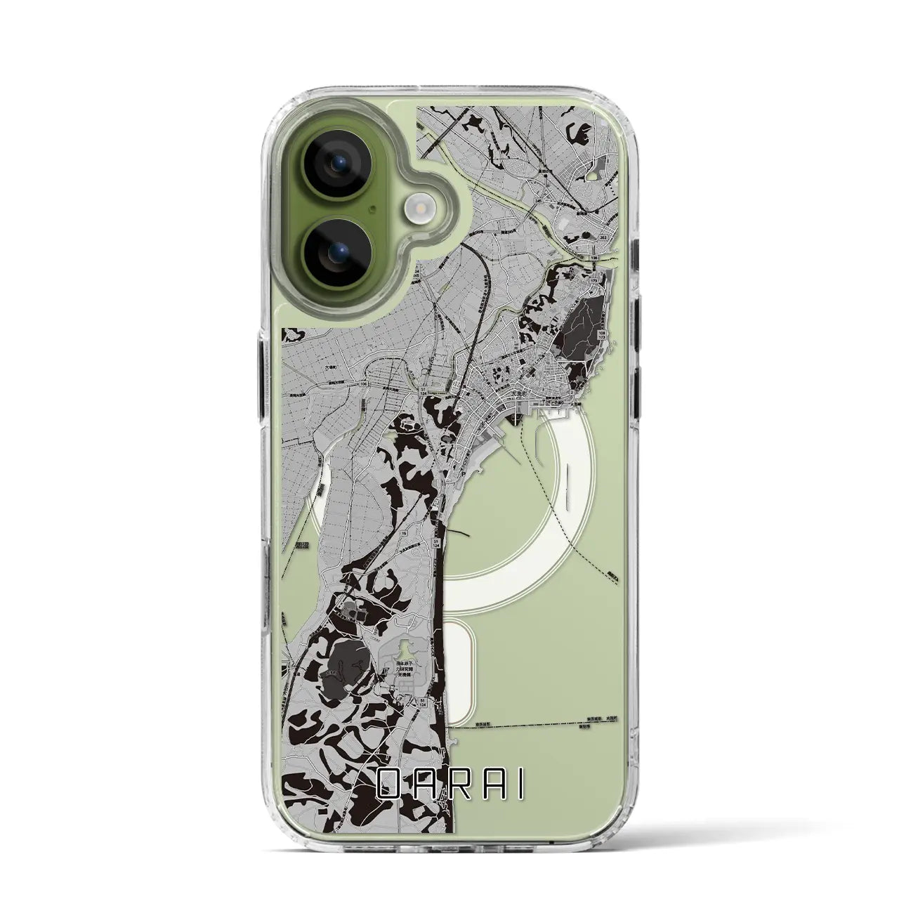 【大洗（茨城県）】地図柄iPhoneケース（MagSafeタイプ）