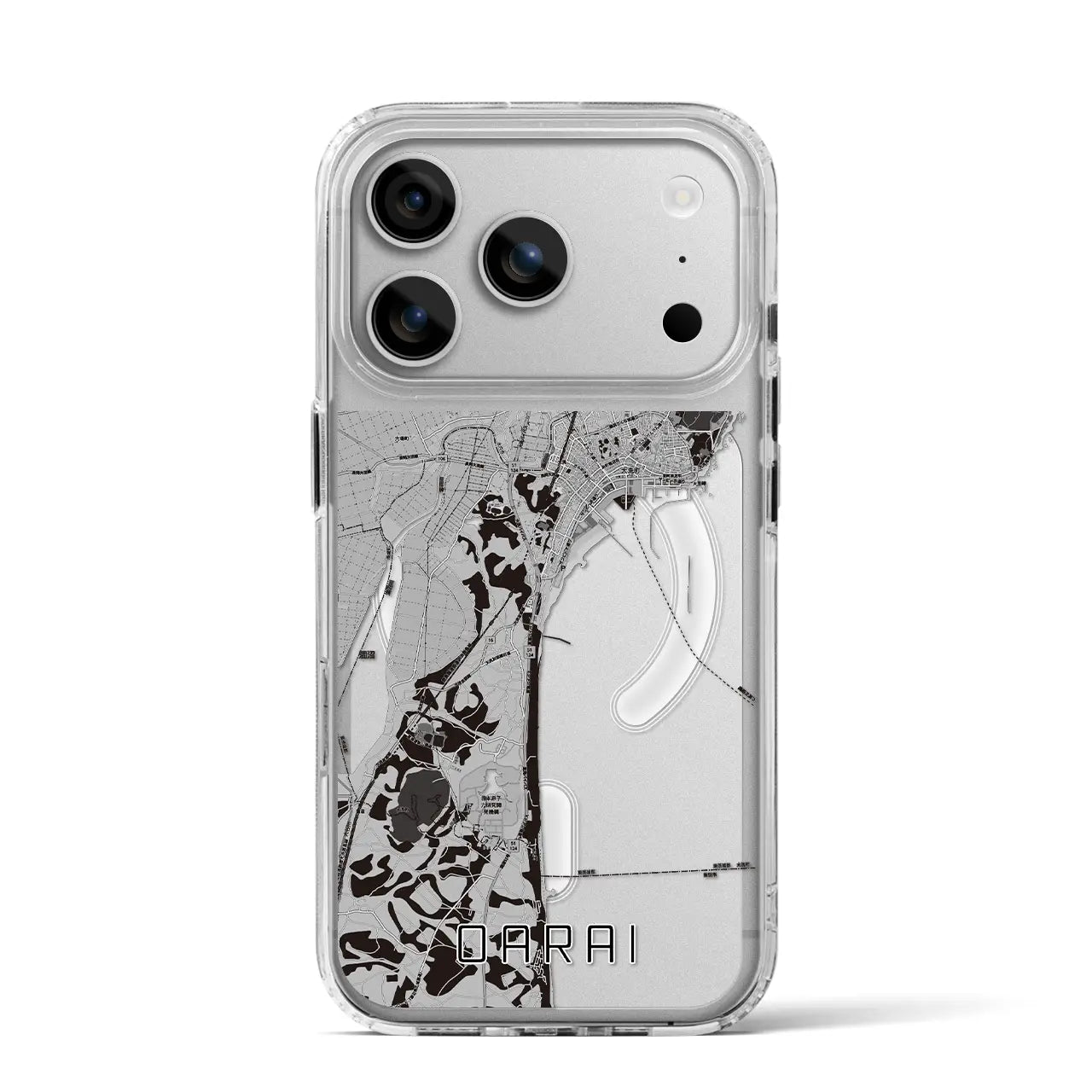 【大洗（茨城県）】地図柄iPhoneケース（MagSafeタイプ）