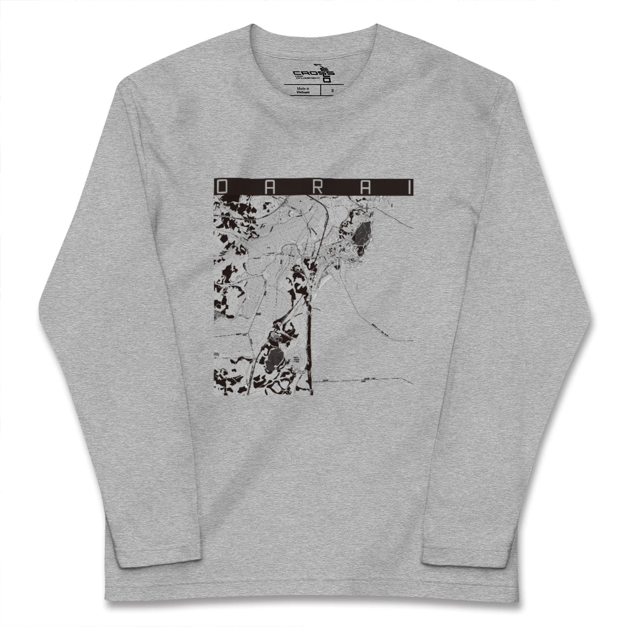 【大洗（茨城県）】地図柄ロングスリーブTシャツ