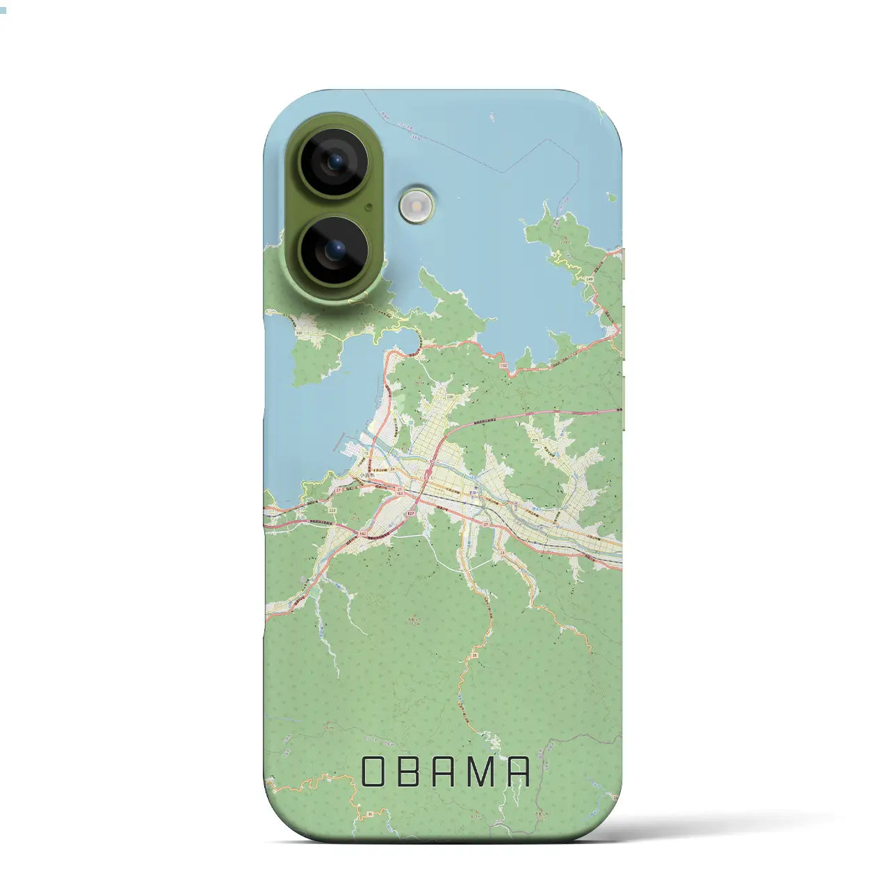 【小浜（福井県）】地図柄iPhoneケース（バックカバータイプ）