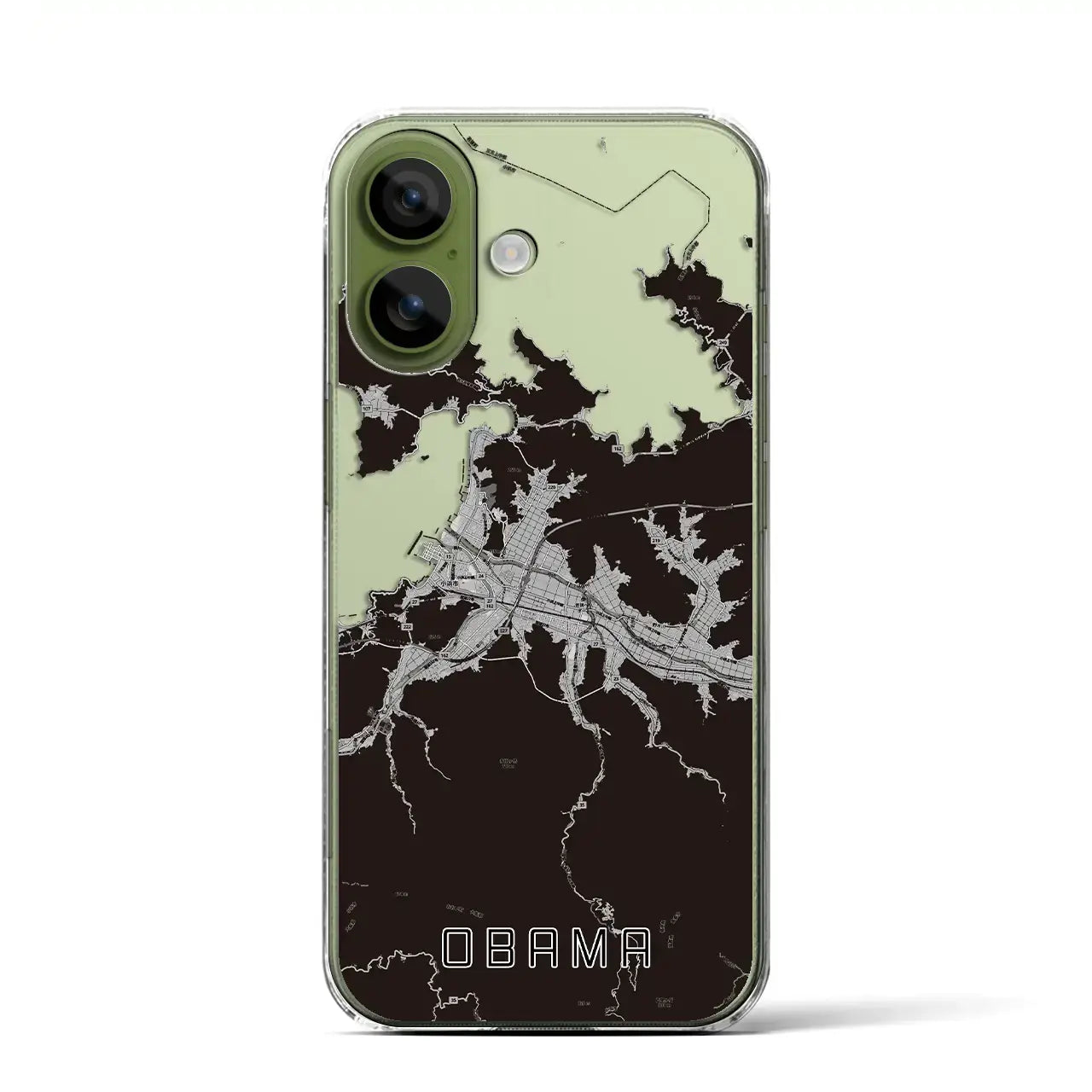 【小浜（福井県）】地図柄iPhoneケース（クリアタイプ）