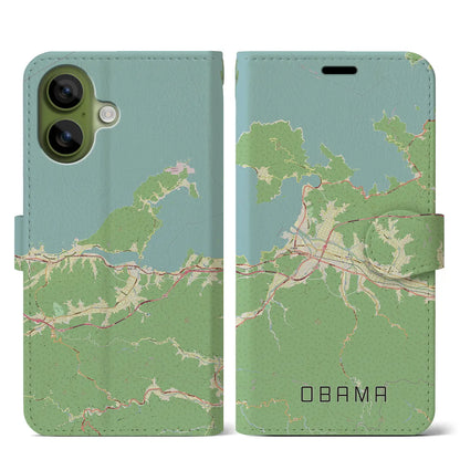 【小浜（福井県）】地図柄iPhoneケース（手帳タイプ）