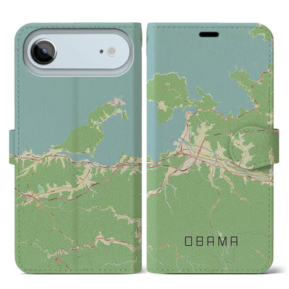 【小浜（福井県）】地図柄iPhoneケース（手帳タイプ）