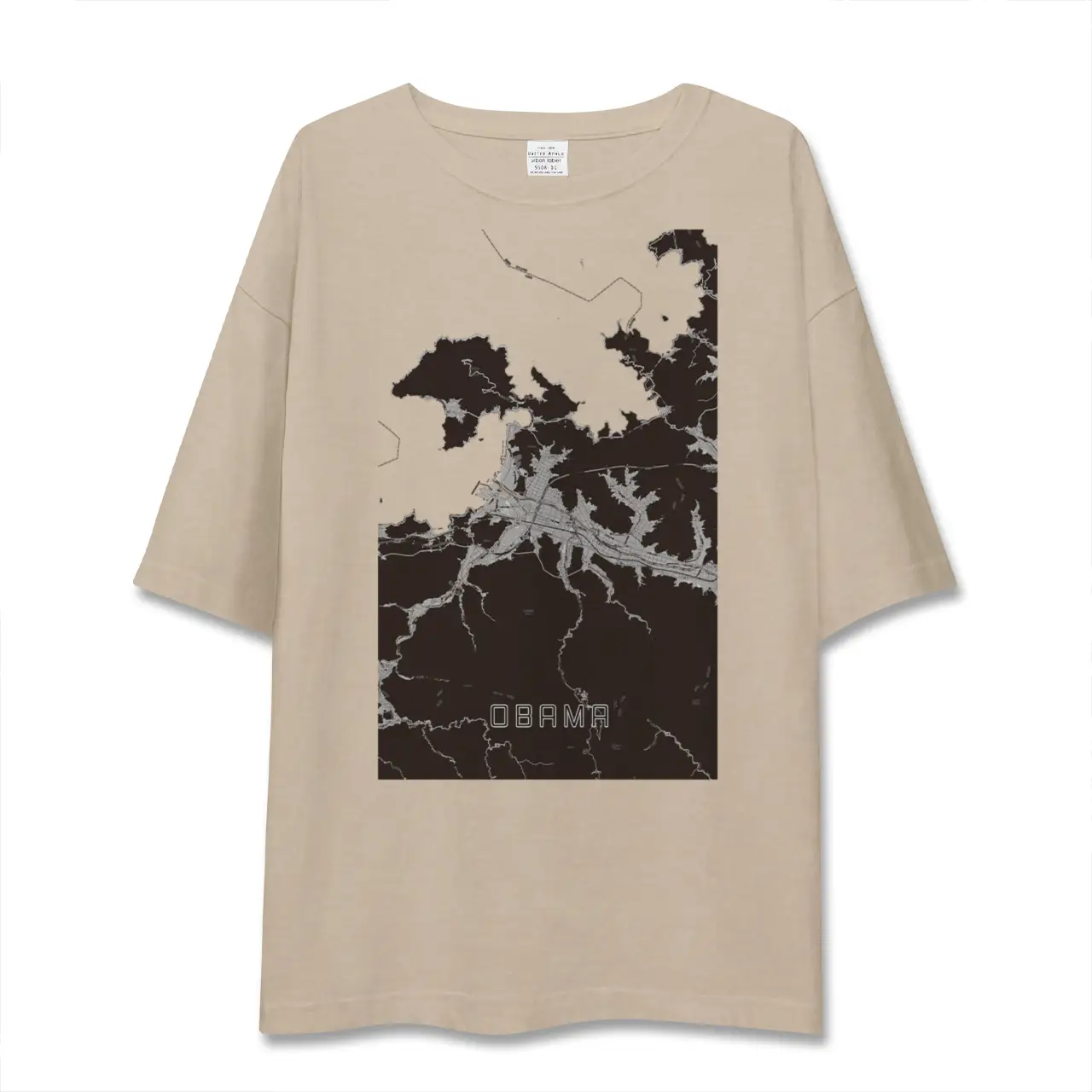 【小浜（福井県）】地図柄ビッグシルエットTシャツ