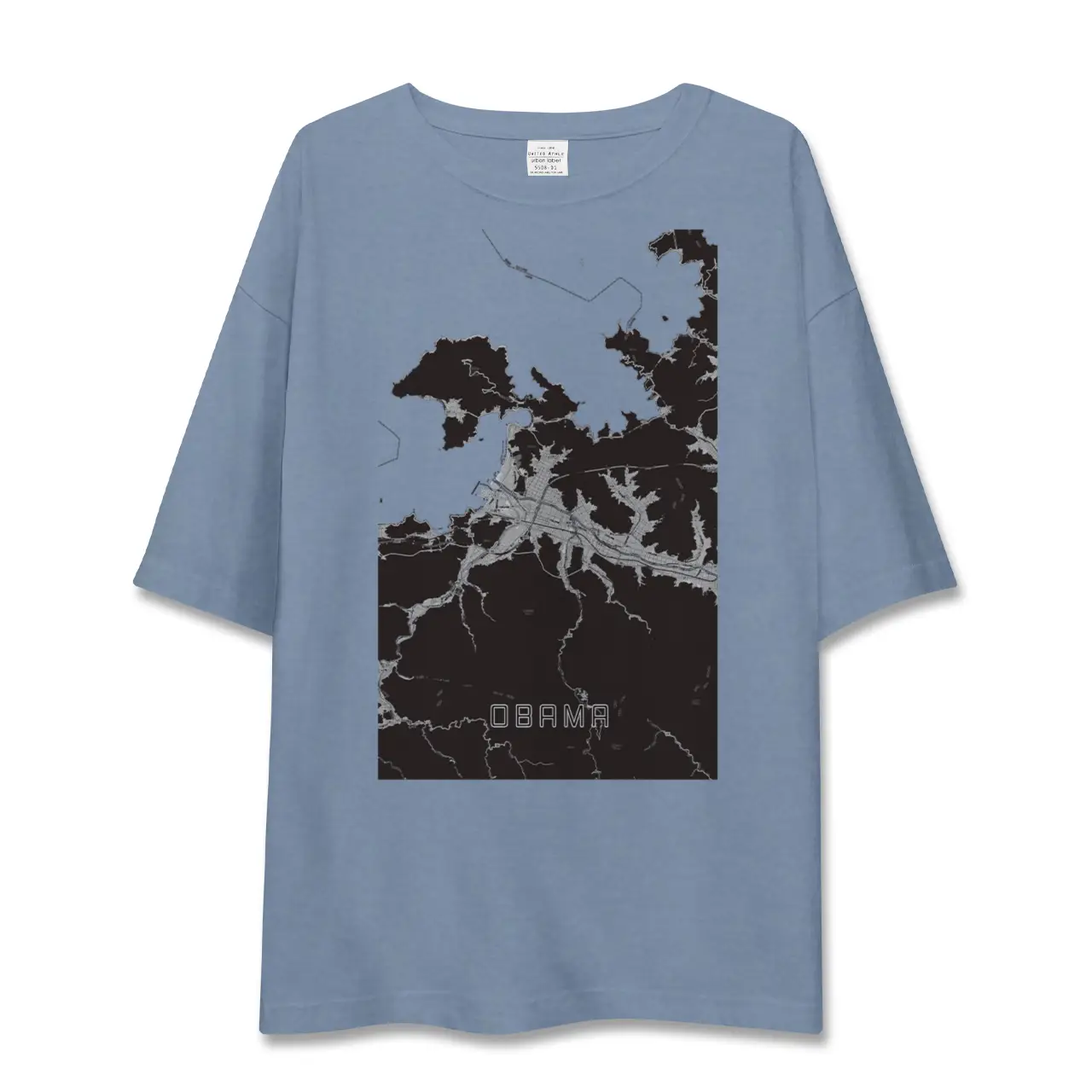 【小浜（福井県）】地図柄ビッグシルエットTシャツ