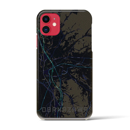 【尾花沢（山形県）】地図柄iPhoneケース（バックカバータイプ）