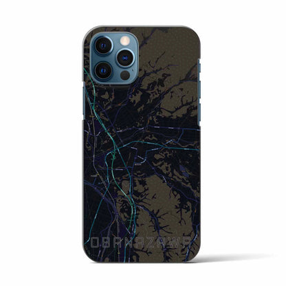 【尾花沢（山形県）】地図柄iPhoneケース（バックカバータイプ）