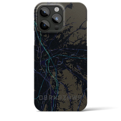 【尾花沢（山形県）】地図柄iPhoneケース（バックカバータイプ）