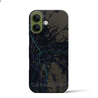 【尾花沢（山形県）】地図柄iPhoneケース（バックカバータイプ）