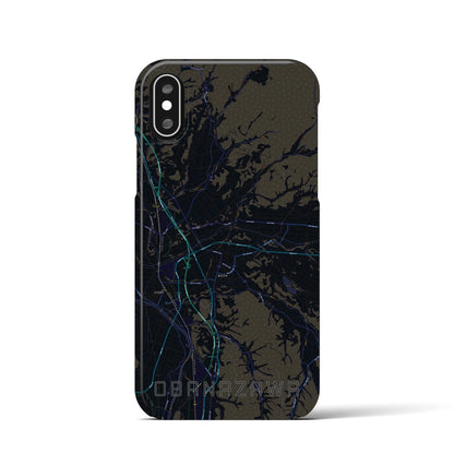 【尾花沢（山形県）】地図柄iPhoneケース（バックカバータイプ）