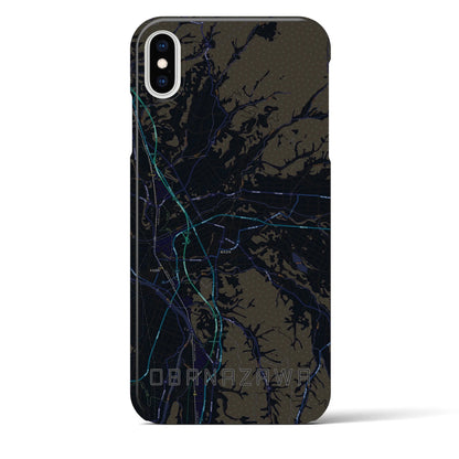 【尾花沢（山形県）】地図柄iPhoneケース（バックカバータイプ）