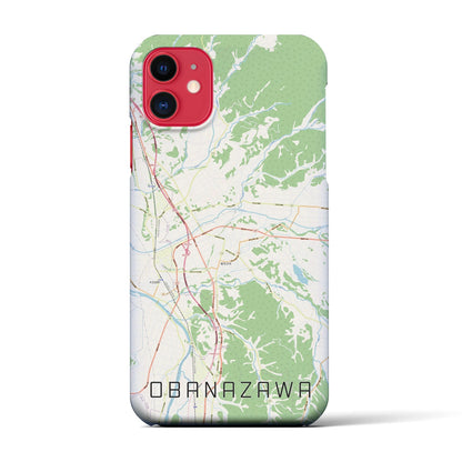 【尾花沢（山形県）】地図柄iPhoneケース（バックカバータイプ）