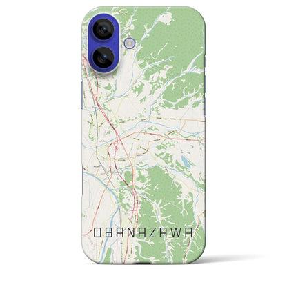【尾花沢（山形県）】地図柄iPhoneケース（バックカバータイプ）ナチュラル・iPhone 16 Pro Max 用