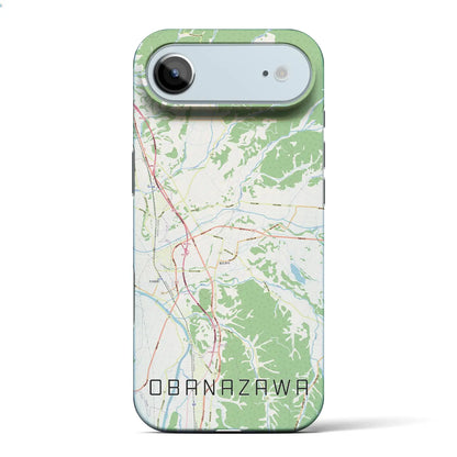 【尾花沢（山形県）】地図柄iPhoneケース（バックカバータイプ）